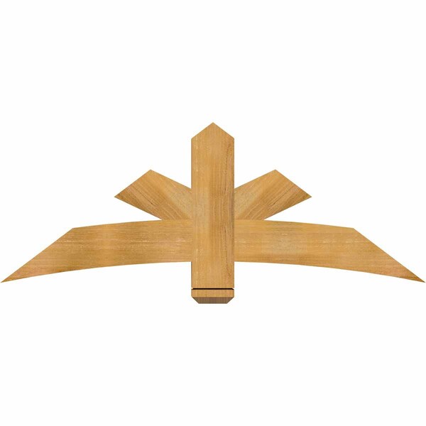 Ekena Millwork Alberta Rough Sawn Timber Gable Bracket, Western Red Cedar, 60"W x 22"H x 4"D x 6"F, 9/12 Pitch GBW060X22X0406ALB00RWR - main